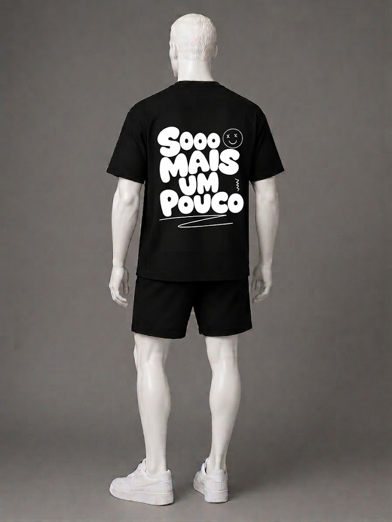T-shirt So mais uma pouco 